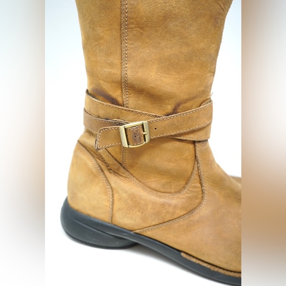 Merrell Tetra Strap Waterproof Boots Shoes Women’s Size 11 Tan Brown Leather - Picture 8 of 10